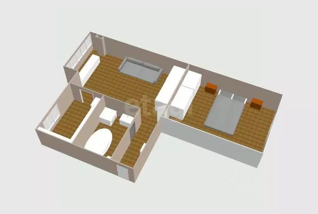 2-к кв. Сахалинская область, Южно-Сахалинск ул. имени Космонавта ... - Фото 2