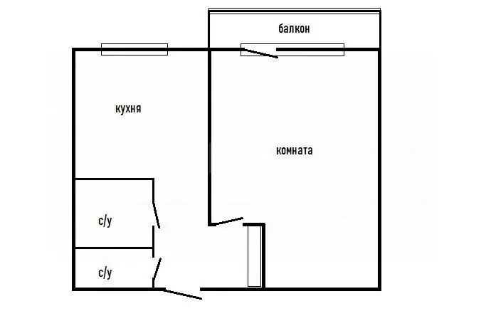 1-комнатная квартира: Венёв, микрорайон Южный, 39 (35.7 м) - Фото 0
