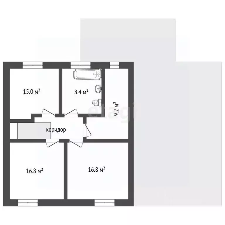 Дом в Воронежская область, Рамонский район, Горожанское с/пос, д. ... - Фото 2