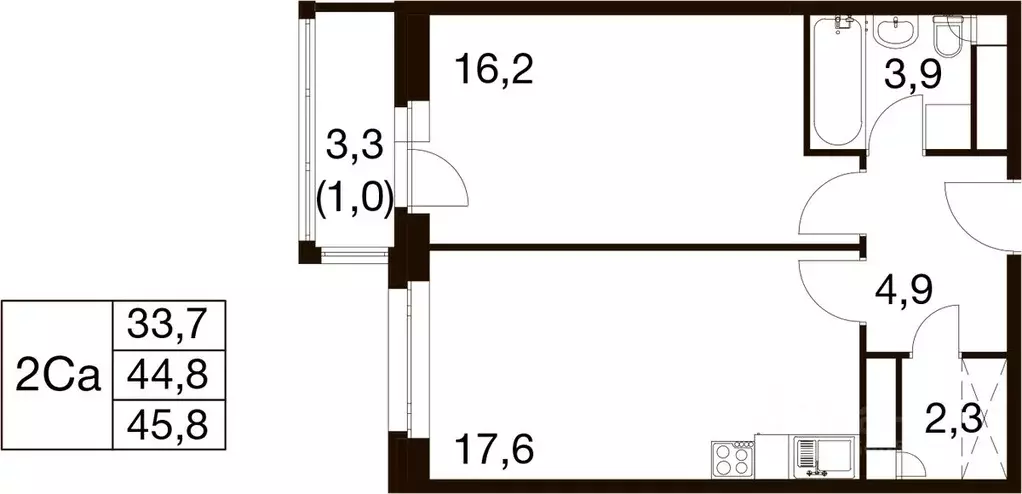1-к кв. Московская область, Балашиха Гагарина мкр, ул. Проектная, 4 ... - Фото 1