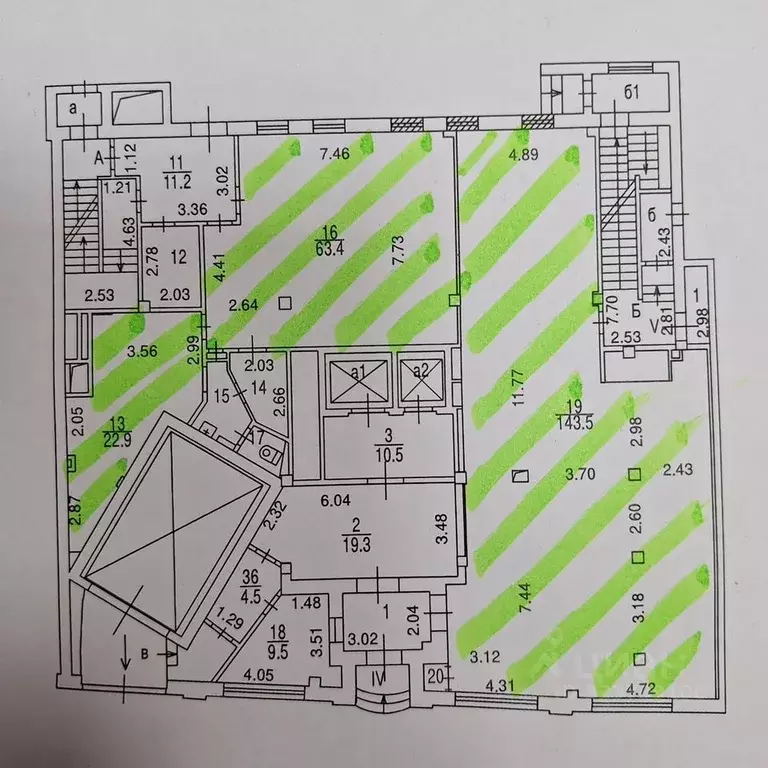 Помещение свободного назначения в Москва Долгоруковская ул., 9 (296 м) - Фото 2
