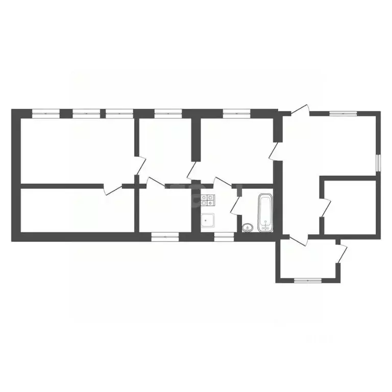 3-к кв. Тульская область, Алексин городской округ, пос. Мичурина ул. ... - Фото 2