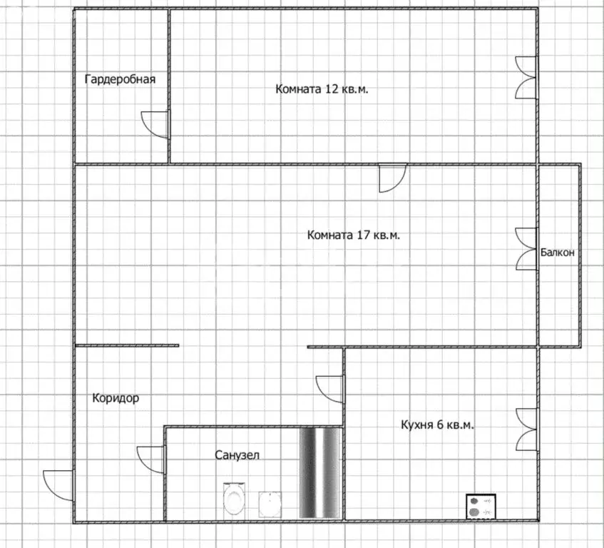 2-комнатная квартира: Кострома, улица Пушкина, 1А (43.1 м) - Фото 0