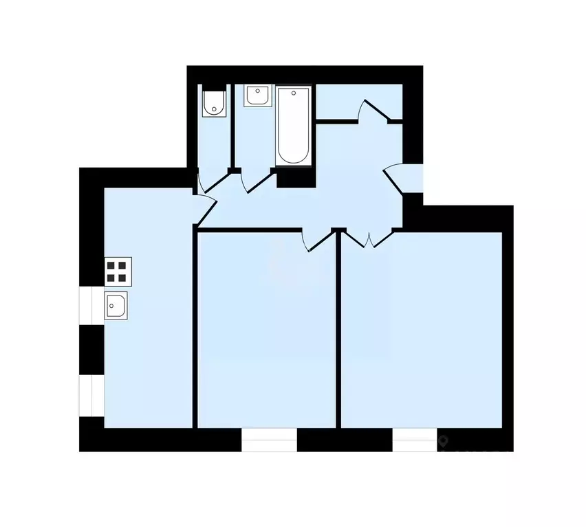 2-к кв. Санкт-Петербург Московский просп., 147 (64.7 м) - Фото 2