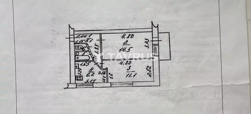 2-к кв. Крым, Симферополь пер. Молодых Подпольщиков, 7/10 (40.0 м) - Фото 2
