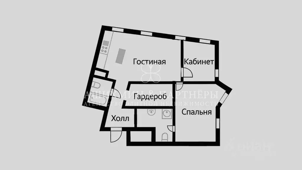 3-к кв. Москва Садовническая наб., 7 (136.0 м) - Фото 2