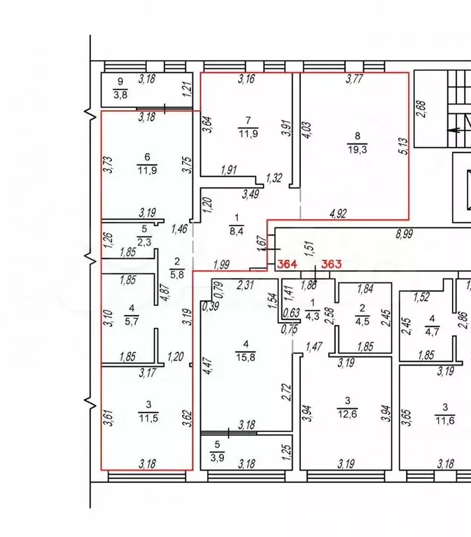 3-к. квартира, 80 м, 8/9 эт. - Фото 0