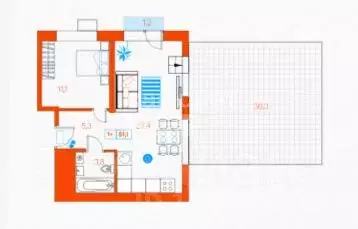 1-к кв. Тюменская область, Тюмень ул. Ветеранов Труда, 36к1 (81.1 м) - Фото 2