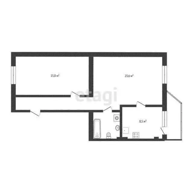 2-комнатная квартира: Белгород, Донецкая улица, 83В (61 м) - Фото 0