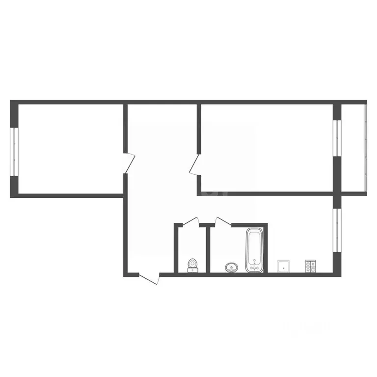2-к кв. Тульская область, Богородицк ул. Урицкого, 46 (45.3 м) - Фото 2