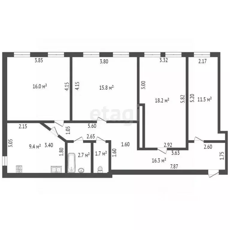 Комната Санкт-Петербург Железноводская ул., 20 (18.2 м) - Фото 2
