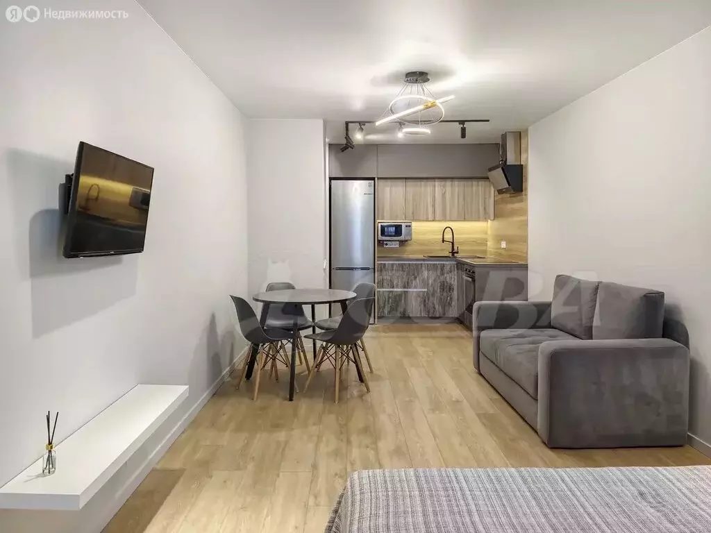 Квартира-студия: Тюмень, микрорайон ДОК, Воронинская улица, 43 (33 м) - Фото 1