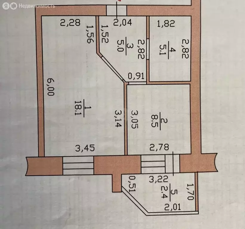 1-комнатная квартира: Казань, улица Ноксинский Спуск, 8А (36.4 м) - Фото 1