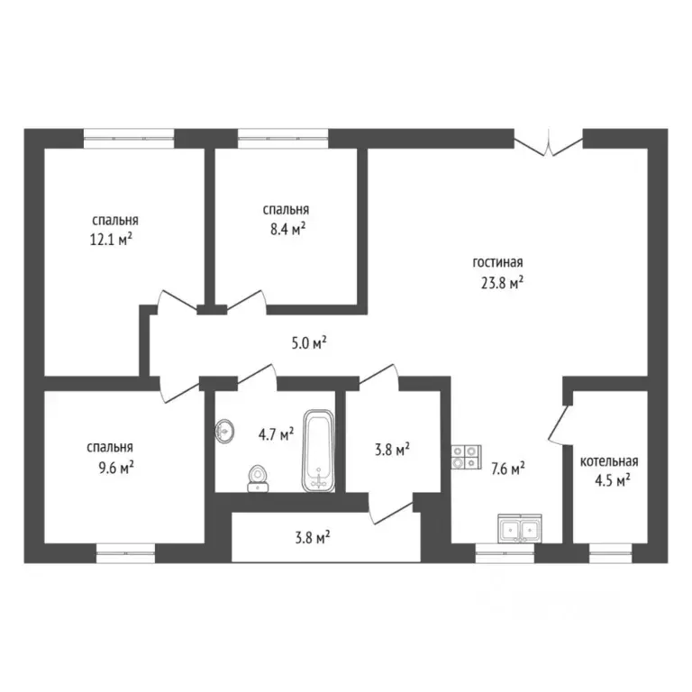 Коттедж в Тюменская область, Тюменский муниципальный округ, ... - Фото 2