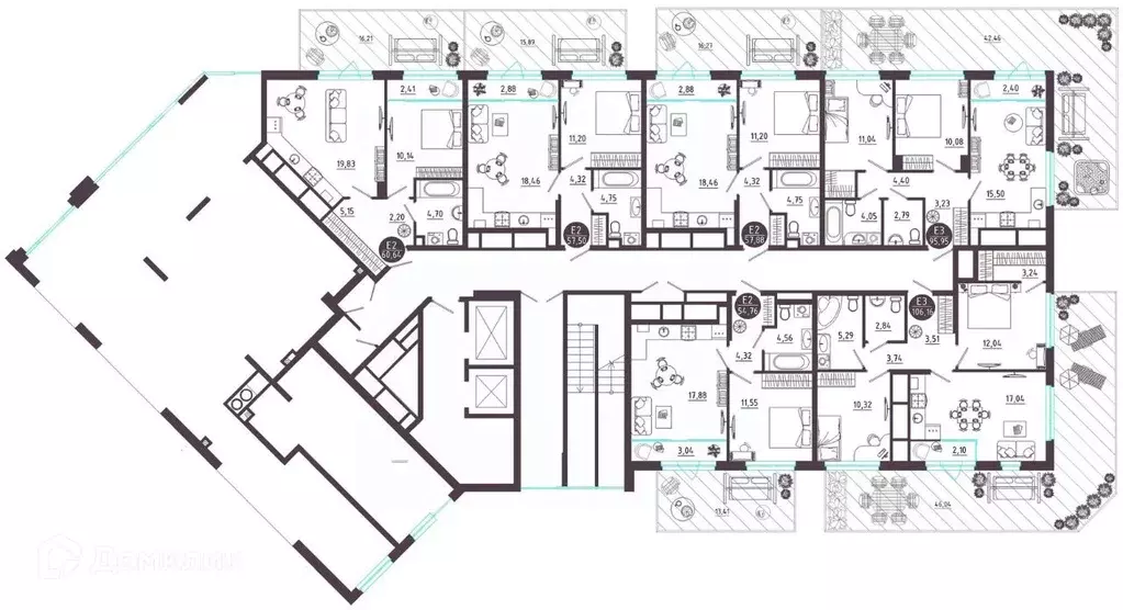 2-к кв. Рязанская область, Рязань Московское ш. (106.16 м) - Фото 2