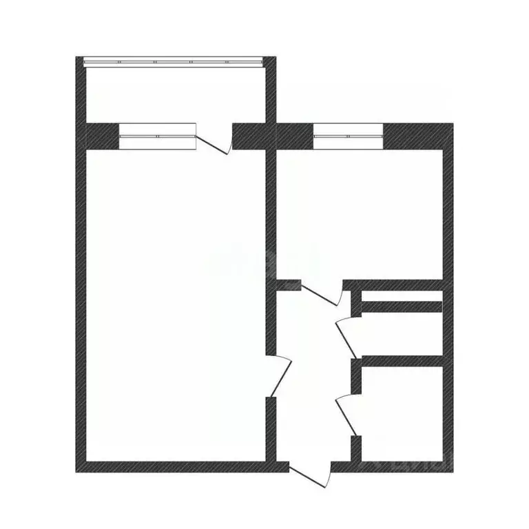 1-к кв. Курганская область, Кетовский муниципальный округ, с. ... - Фото 2