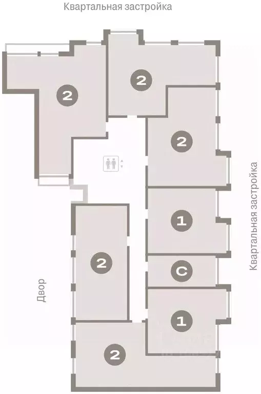 2-к кв. Тюменская область, Тюмень Мысовская ул., 26к1 (63.07 м) - Фото 1