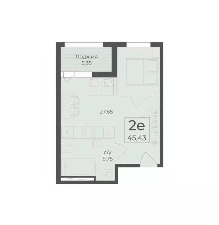 1-к кв. Крым, Ялта городской округ, Массандра пгт  (45.43 м) - Фото 0