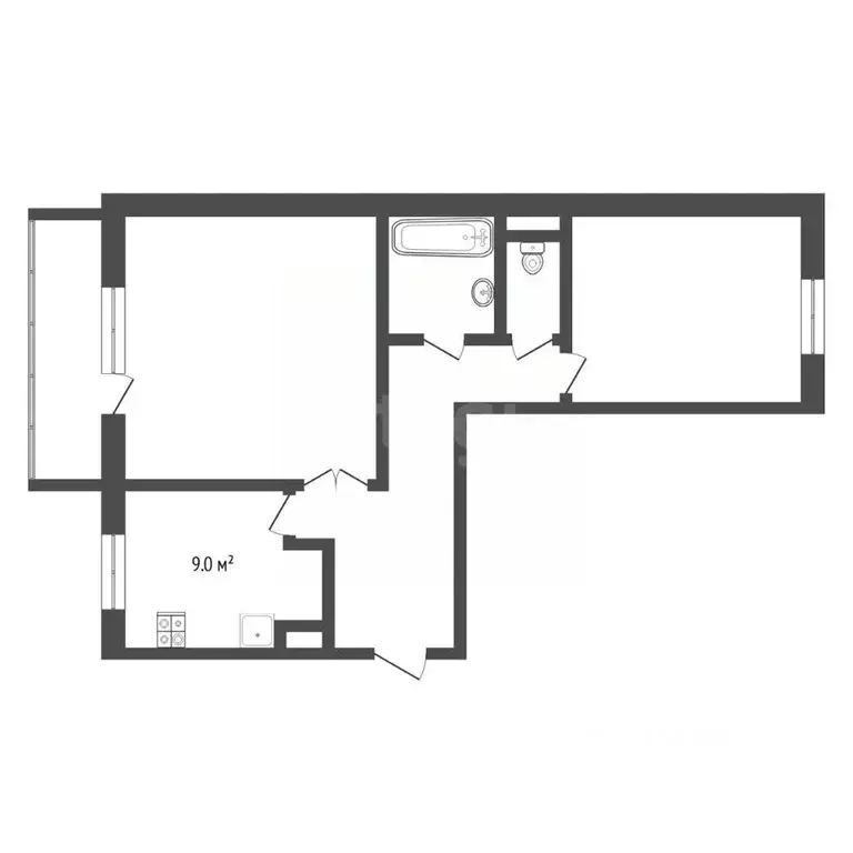2-к кв. Тюменская область, Тюмень Солнечный проезд, 26 (56.0 м) - Фото 1