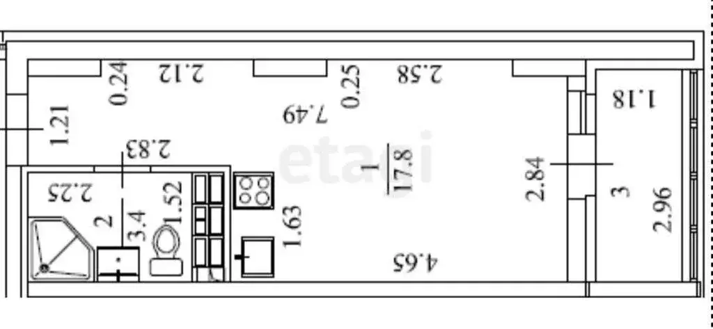 Квартира-студия: Екатеринбург, улица Щербакова, 148/2 (22.8 м) - Фото 0