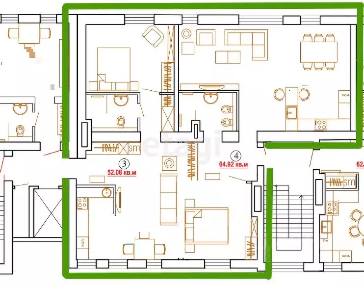 3-к кв. Калининградская область, Зеленоградск Курортный просп., 14 ... - Фото 2