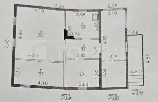 Дом в Кемеровская область, Новокузнецк Мексиканский пер., 3 (86 м) - Фото 2