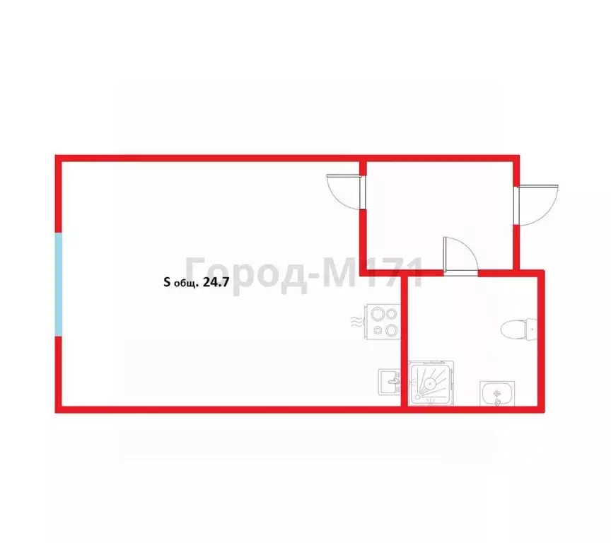 Студия Ленинградская область, Сертолово Всеволожский район, ул. ... - Фото 1