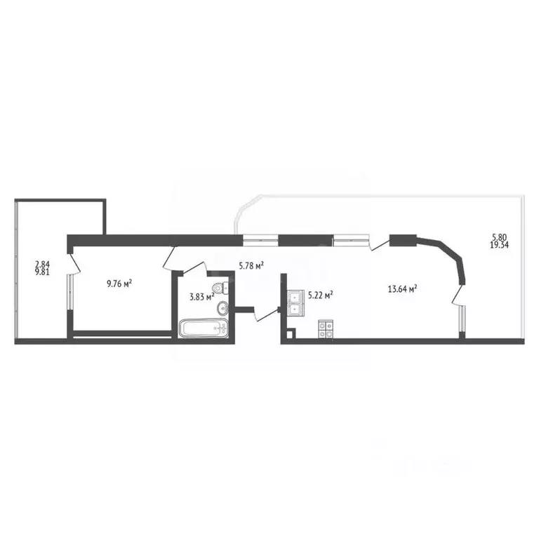 2-к кв. Крым, Алушта муниципальный округ, пос. Семидворье, Стахеев ... - Фото 2