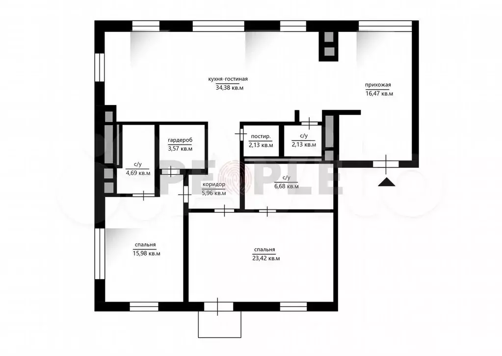 3-к. квартира, 120 м, 4/5 эт. - Фото 1