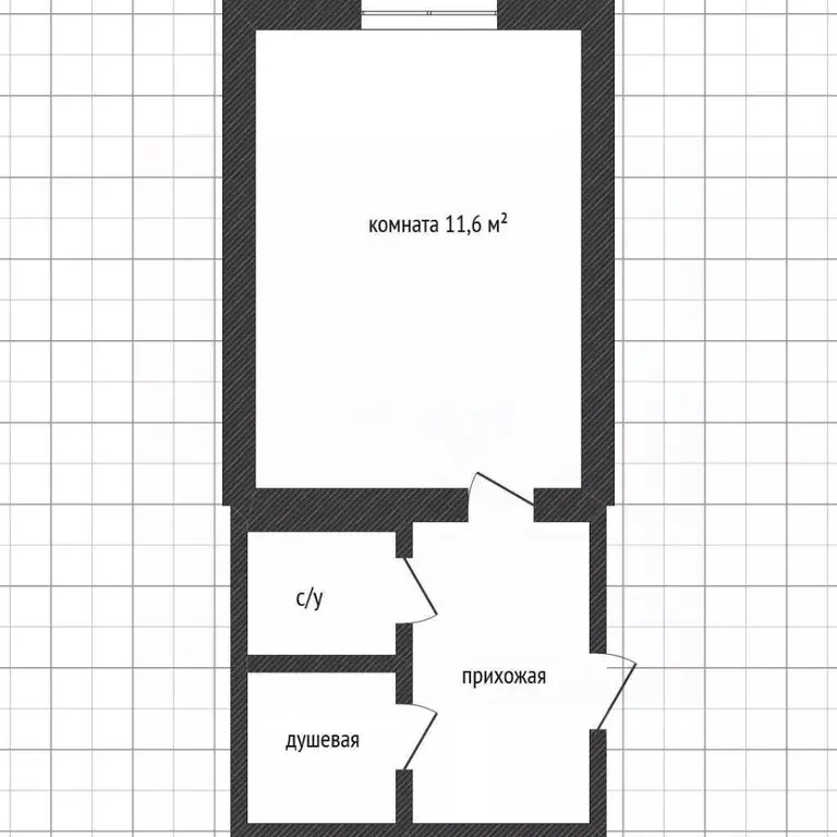 Комната Белгородская область, Белгород ул. Пушкина (11.6 м) - Фото 1