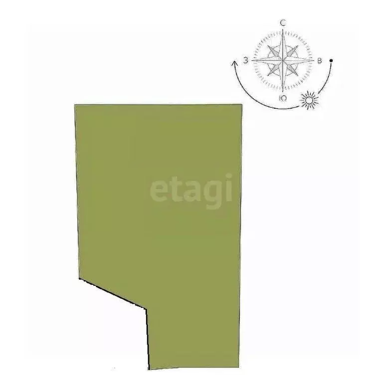 Участок в Крым, Черноморский район, Оленевское с/пос, с. Оленевка  ... - Фото 2