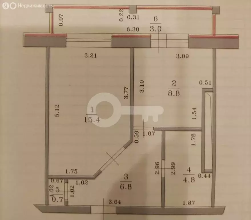 1-комнатная квартира: Казань, улица Чингиза Айтматова, 7 (36.5 м) - Фото 1