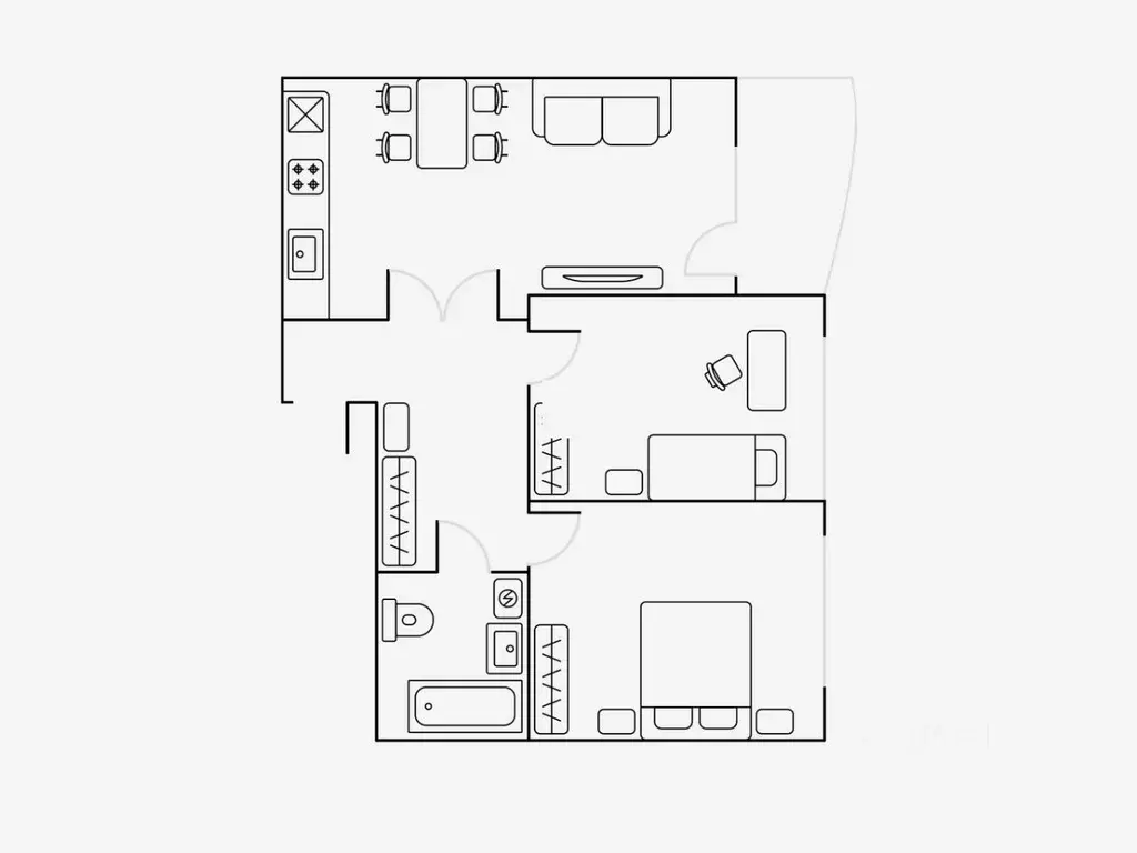 3-к кв. Москва ш. Энтузиастов, 3к1 (69.0 м) - Фото 1