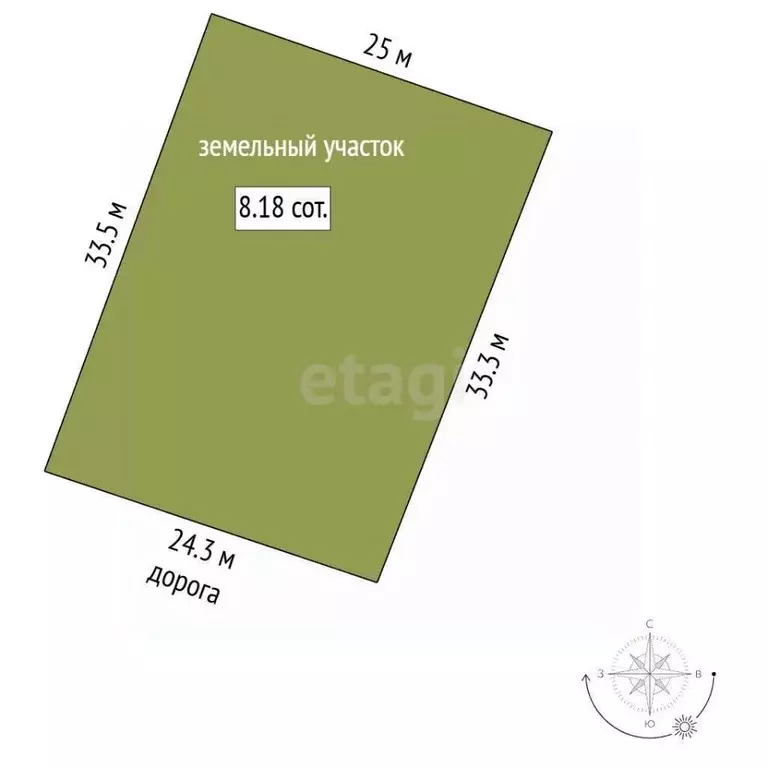 Участок в Саха (Якутия), Якутск Тускул мкр,  (8.18 сот.) - Фото 2