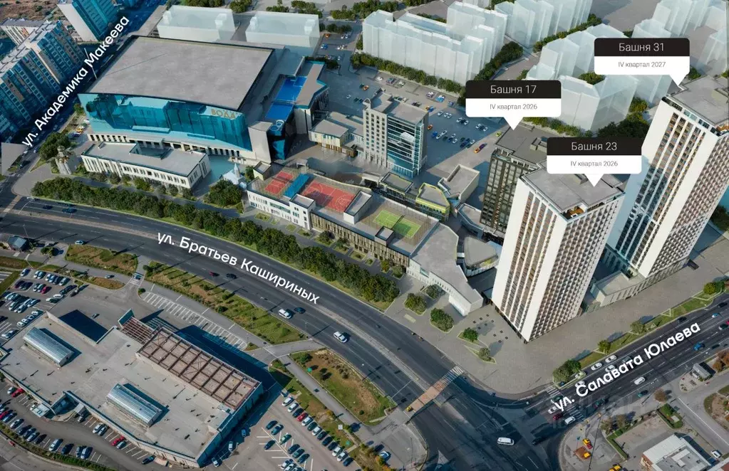 2-к кв. Челябинская область, Челябинск 29-й мкр, Весенний жилой ... - Фото 2