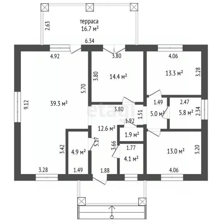 Дом в Владимирская область, Муром с. Панфилово, ул. Преображенская ... - Фото 2