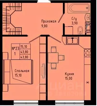 1-к кв. Ленинградская область, Коммунар г. Гатчинский муниципальный ... - Фото 1