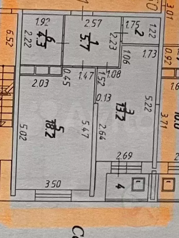 2-к. квартира, 43,5 м, 7/9 эт. - Фото 0