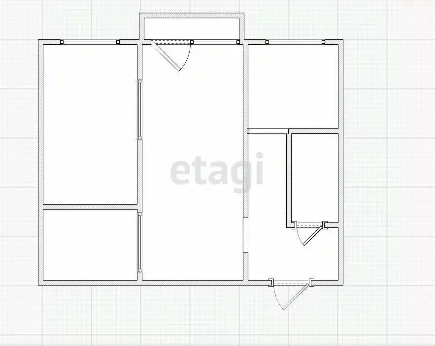 2-к кв. Тульская область, Узловая ул. Горького, 24 (45.5 м) - Фото 2