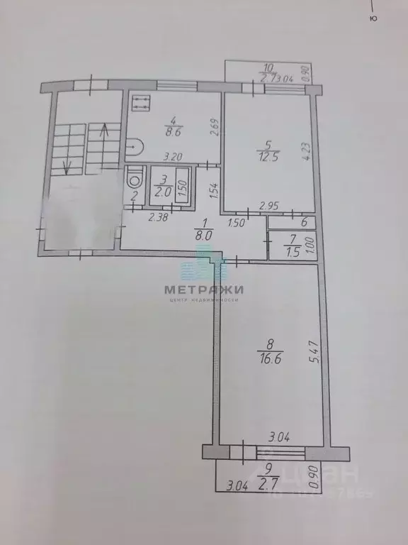 2-к кв. Калужская область, Кондрово Дзержинский район, ул. ... - Фото 2