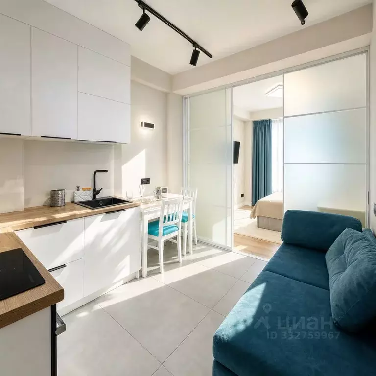 Студия Краснодарский край, Сочи Вишневая ул., 5А (31.0 м) - Фото 1
