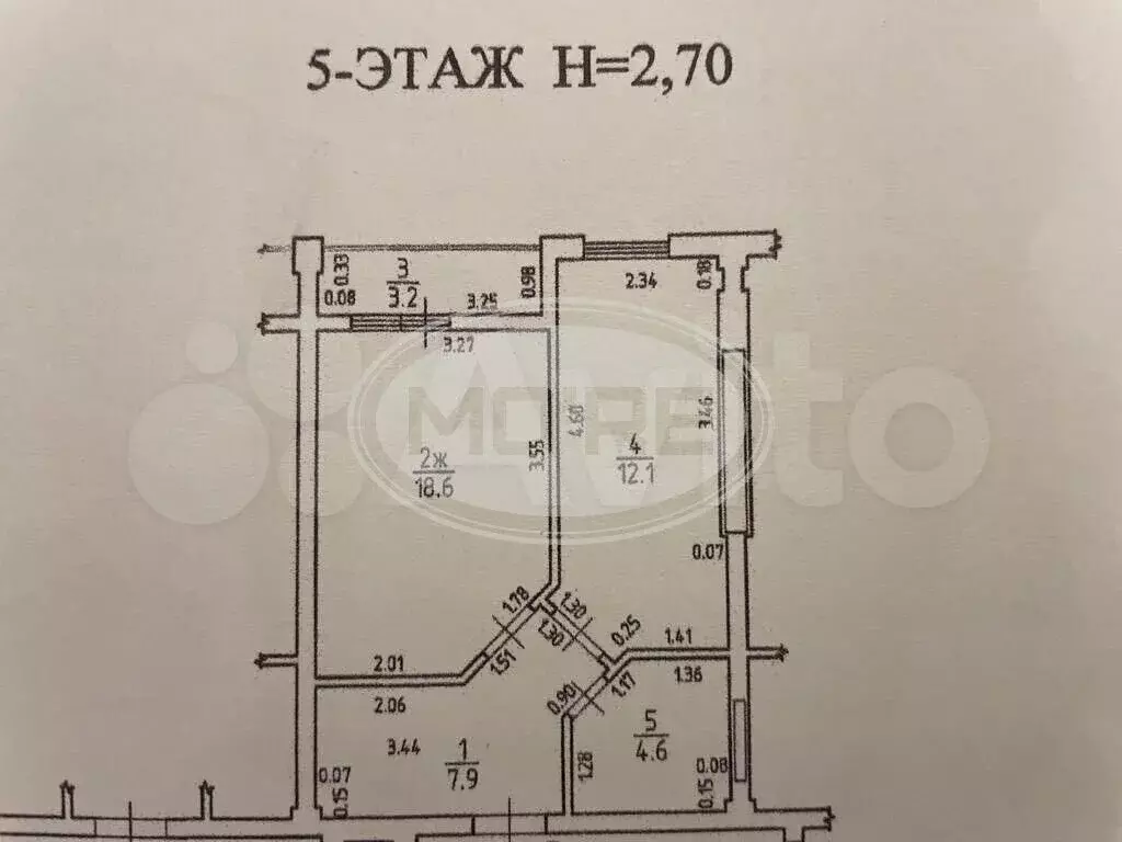 1-к. квартира, 43 м, 5/9 эт. - Фото 0