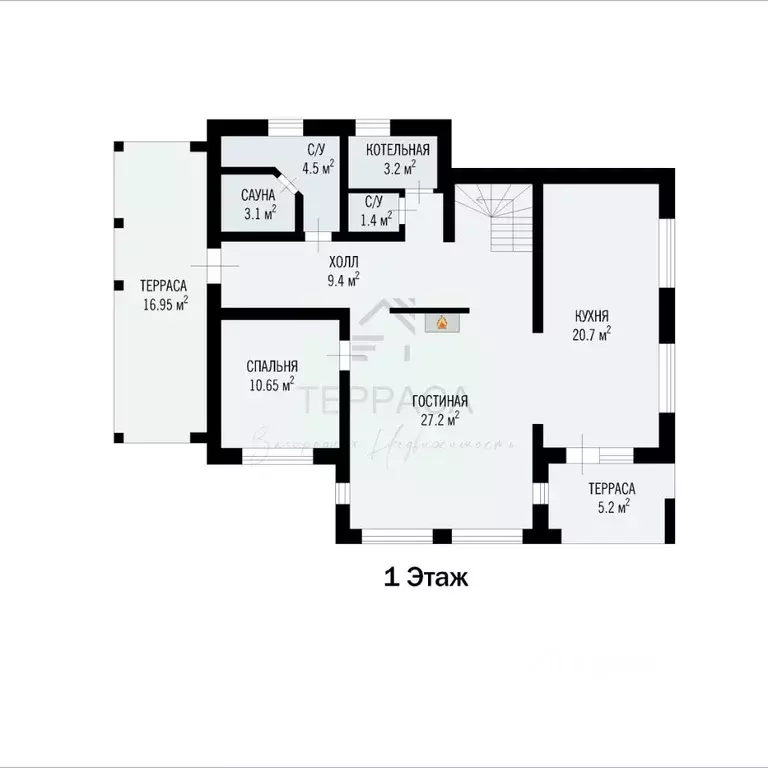 Дом в Ленинградская область, Выборгский район, Полянское с/пос, пос. ... - Фото 2