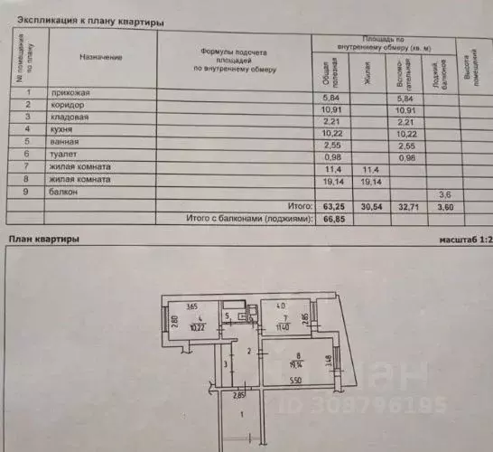 2-к кв. Белгородская область, Старый Оскол Королева мкр, 14 (64.0 м) - Фото 0