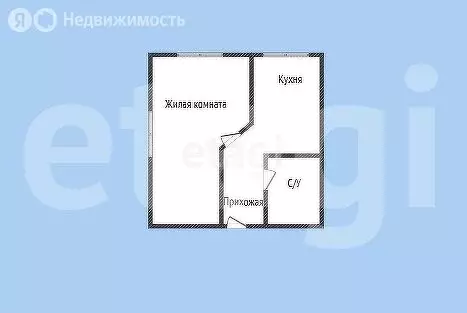 1-комнатная квартира: Губкин, улица Лазарева, 7 (30.3 м) - Фото 1