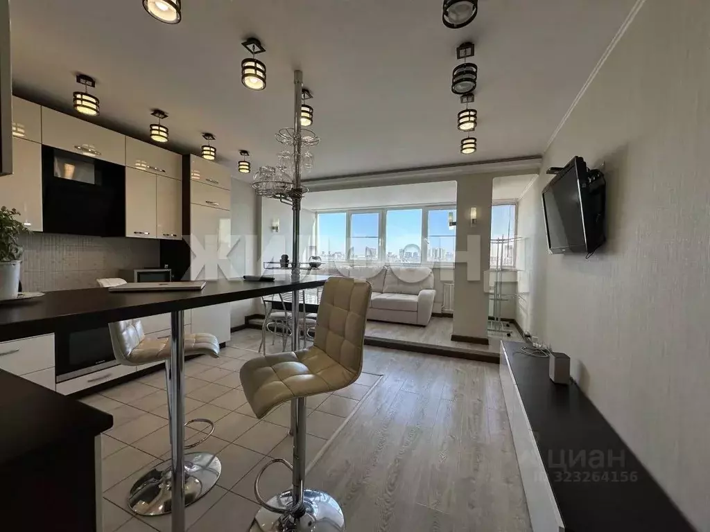 1-к кв. Новосибирская область, Новосибирск ул. Орджоникидзе, 47 (51.7 ... - Фото 1