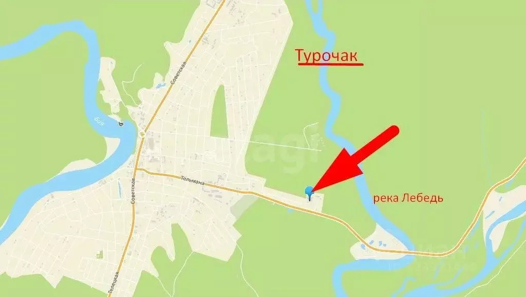 Участок в Алтай, Турочакский район, с. Турочак Луговая ул. (10.5 сот.) - Фото 1