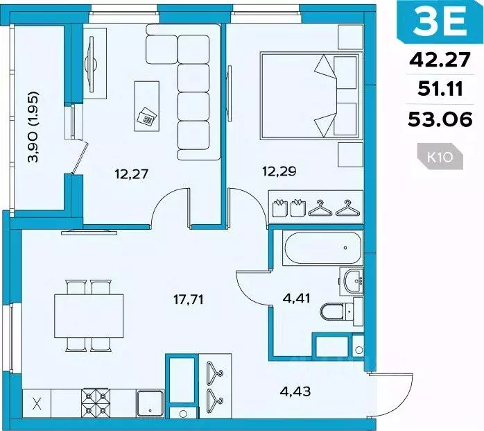 3-к кв. Пензенская область, Пенза ул. Щербакова, 85 (53.06 м) - Фото 0