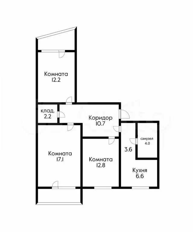 3-к. квартира, 78 м, 9/9 эт. - Фото 0