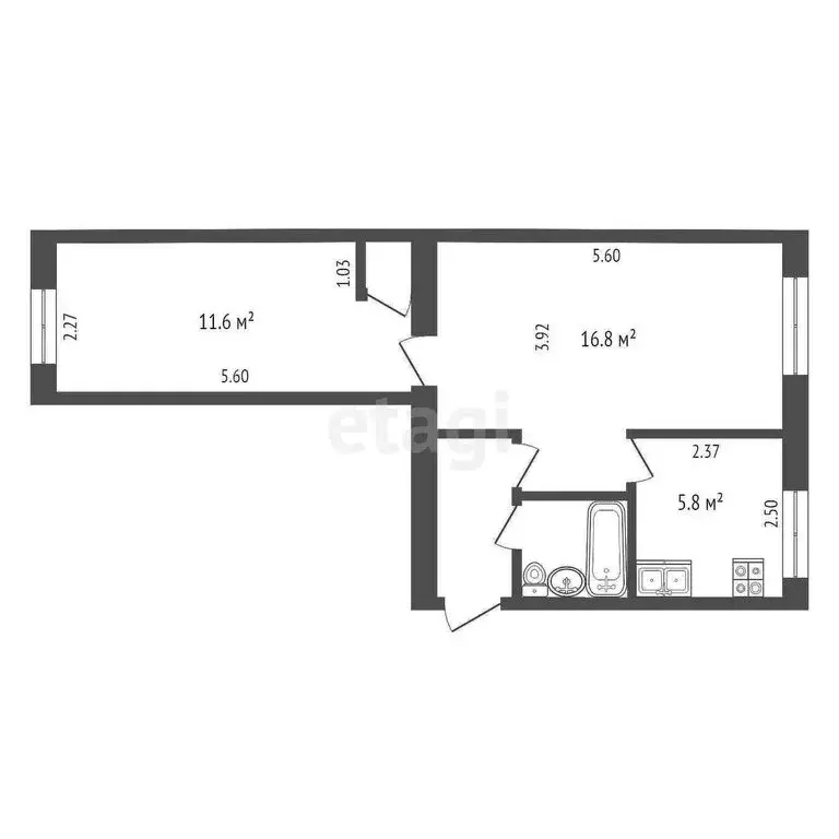 2-комнатная квартира: Вологда, проспект Победы, 44 (43 м) - Фото 0